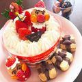 はまみそ's cooksnap of when they made クリスマス☆アンパンマンのいちごサンタ☆.
