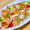 お料理ニャロメ's cooksnap of when they made スモークサーモンと玉ねぎのマリネサラダ☆.