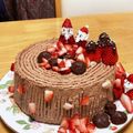 お菓子好きなインコ's cooksnap of when they made チョコシフォンのブッシュドノエル♪.