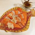papikun's cooksnap of when they made ホタテ×サーモンのカルパッチョ*Xmas.