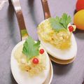 ♡♡マカロン♡♡'s cooksnap of when they made ゆで卵とクリームチーズの前菜.