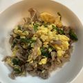 みろぷー's cooksnap of when they made スピードおかず！豚肉のニラ玉中華炒め　.