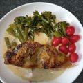 ぱきろうたん's cooksnap of when they made 鶏肉のマスタード焼き♡クリームソース♪.