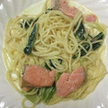 キョロぴーさん's cooksnap of when they made サーモンとほうれん草のクリームパスタ.