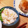 こんへ゜いとう's cooksnap of when they made 炒めず簡単！炊き込みピラフ☆.