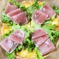ひさぺー's cooksnap of when they made 野菜と生ハムのガーデンピザ.