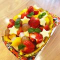 おりぼぶ's cooksnap of when they made 簡単おもてなし♪パイナップルボート.