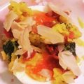 私市ビッキーズ津門巳's cooksnap of when they made “ガリ紅生姜皇帝(南瓜･梅)和えゆで卵”.