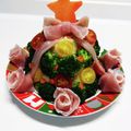 honoyou's cooksnap of when they made シーチキンポテサラのクリスマスツリー.