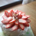 みるく茶's cooksnap of when they made お花のような苺のデコレーションケーキ.