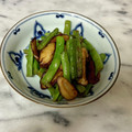 ナピト's cooksnap of when they made 簡単！きぬさやと椎茸のバター醤油炒め.