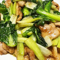 菜つ実☆ミ's cooksnap of when they made 簡単！ターサイと豚肉の炒め物.