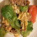 dollyj's cooksnap of when they made 豚肉とレタス トマトでさっぱり炒め.
