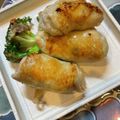 moripu's cooksnap of when they made 簡単美味しい^ ^ 鶏皮餃子‼.