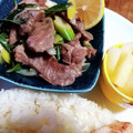んーまっ's cooksnap of when they made (簡単)豚かしらとネギの塩炒め.
