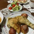 ＊ごと＊'s cooksnap of when they made クリスマスディナー☆簡単ローストチキン.