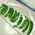 azbjbn's cooksnap of when they made スナップエンドウの下処理＆冷凍保存方法.