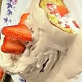 月の影と海's cooksnap of when they made HM＆フライパンしっとりブッシュドノエル.