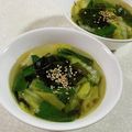 みぽぽ37's cooksnap of when they made 生わかめ★白菜★白ネギスープ.