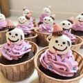 高校三年生こうちゃん's cooksnap of when they made ハロウィンおめかしおばけ✿カップケーキ.