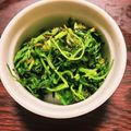 milestone★'s cooksnap of when they made 人参の葉のパリパリ焼き.