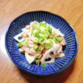 もふもふクロさん's cooksnap of when they made 豚肉と蓮根のにんにく味噌炒め.