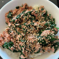 ＭＩ−ＳＡＮ's cooksnap of when they made レンジで簡単★ほうれん草とツナの丼弁当.