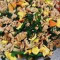 津谷艶's cooksnap of when they made 豚こまで簡単ニラ玉炒め.