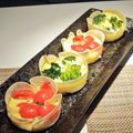 えびふり's cooksnap of when they made 餃子の皮でクリスマスカラーのミニキッシュ.