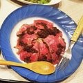あんころぴ｡・:＋°'s cooksnap of when they made 炊飯器で柔らかローストビーフ*低温調理.