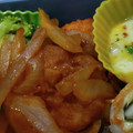 あゆたっくん's cooksnap of when they made お弁当に♬簡単♥️唐揚げ丼＊特製タレ.