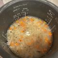 こむぎこをこねたもの's cooksnap of when they made 簡単離乳食中期〜ひじきの炊き込みご飯.