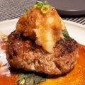 ひめおがわ's cooksnap of when they made 粗挽きジューシー大人の和風ハンバーグ　.