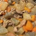 麻羽香's cooksnap of when they made ☆簡単☆豚バラ大根のみそ煮.