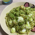 SuzuNatsuM's cooksnap of when they made あの！？海老とアボカドのジェノバ風パスタ.