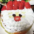 たにたーに's cooksnap of when they made サンタのケーキ.