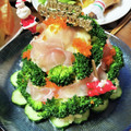 たにたーに's cooksnap of when they made シーチキンポテサラのクリスマスツリー.