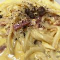 megu_xxx's cooksnap of when they made ☆超簡単!レンジで冷凍うどんカルボナーラ.