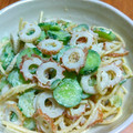 ちーまぐ's cooksnap of when they made ちくわ&きゅうりのごまマヨdeサラスパ.