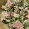 105♡'s cooksnap of when they made 簡単！旨い！サバ缶ときゅうりのカレーマヨ.