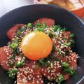 ♡YKitchen♡'s cooksnap of when they made 韓国風カルパッチョ丼.
