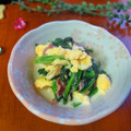 haruku221's cooksnap of when they made ほうれん草とベーコンと卵のクリーム煮.