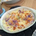 蜜柑。。's cooksnap of when they made カリフラワーと里芋のグラタン.