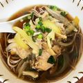 RIEKERO's cooksnap of when they made 年越しそばに♪ゴマ香る～鶏肉と舞茸の蕎麦.