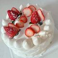Kaori0720's cooksnap of when they made クリスマスに☆苺のショートケーキ.