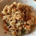 ★♪happy♪★'s cooksnap of when they made 【農家のレシピ】サバ缶deチャーハン.