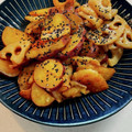 megumegu02's cooksnap of when they made デパ地下風♡甘辛さつま芋と蓮根炒め.