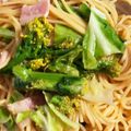 りみ313's cooksnap of when they made 菜の花とベーコンの和風パスタ.