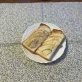 yesmama's cooksnap of when they made 林檎のスライス蜜トースト.