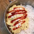 Ruriluru's cooksnap of when they made 余った肉じゃがDEオムレツ♪.